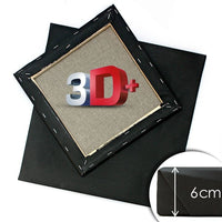 3D+ Czarne podobrazie malarskie PROFI | różne wymiary | Artmie
