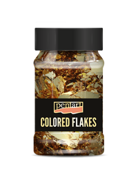 Metaliczne płatki foliowe Pentart 100 ml – baroque gold