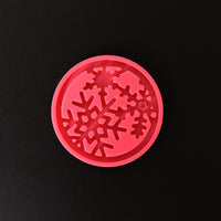 Forma silikonowa do odlewania żywicy Pentart / domino 2 szt. – Christmas ornament - snowflake