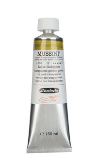 Farby olejne Schmincke MUSSINI 150 ml – 534 Złocista zieleń transparentna