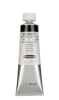 Farby olejne Schmincke MUSSINI 150 ml – 780 Czerń z kości słoniowej
