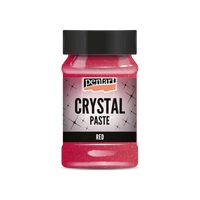 Pasta kryształowa Pentart 100 ml – czerwony