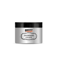 Glazura brokatowa Pentart Junior Paints Shimmer Glaze 150 ml – srebrny