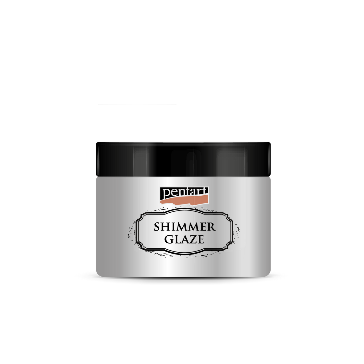 Glazura brokatowa Pentart Junior Paints Shimmer Glaze 150 ml – srebrny