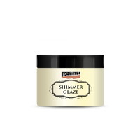 Glazura brokatowa Pentart Junior Paints Shimmer Glaze 150 ml – perłowa biel