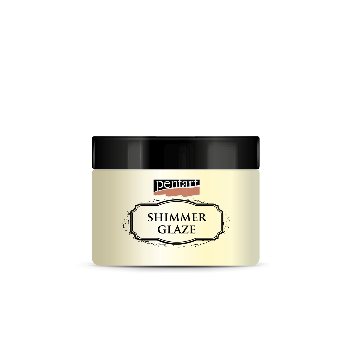 Glazura brokatowa Pentart Junior Paints Shimmer Glaze 150 ml – perłowa biel