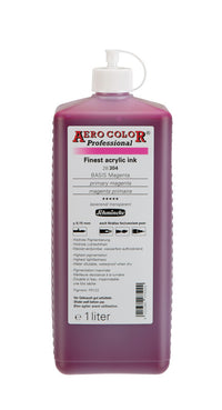 Tusz akrylowy Schmincke AERO COLOR Professional 1 l – 304 Magenta podstawowa