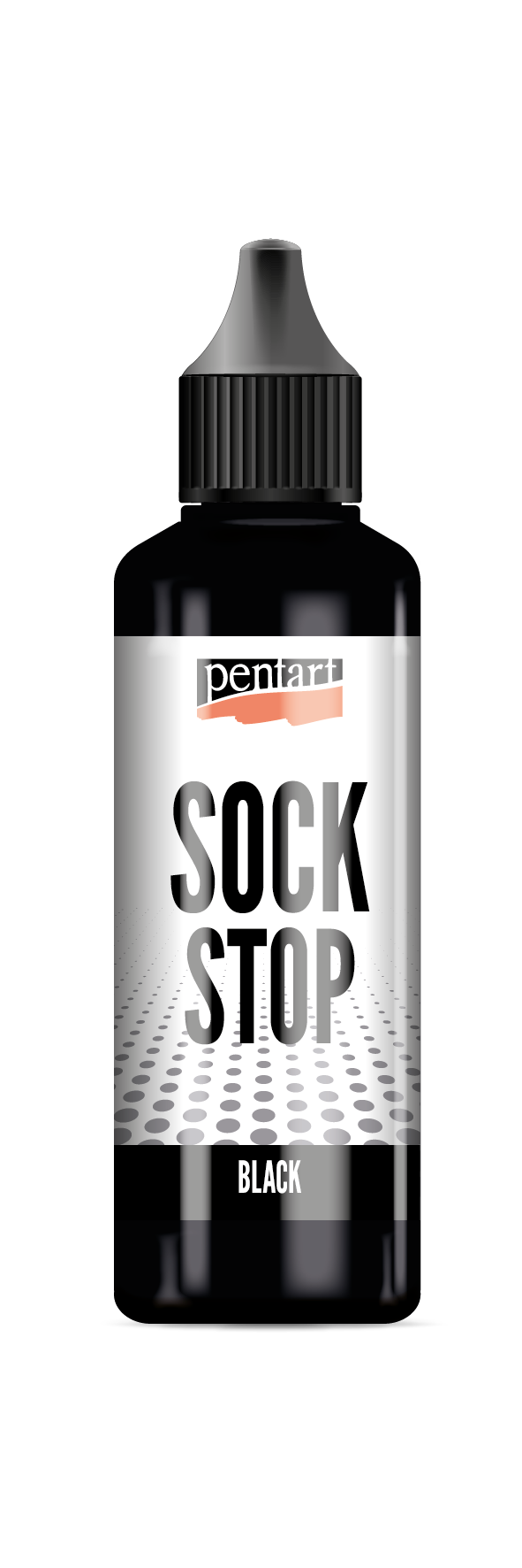 Pentart Sock stop płynna masa antypoślizgowa czarna 80 ml