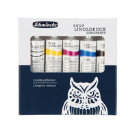 Zestaw farb do linorytu Schmincke aqua-LINOPRINT, 5 x 20 ml