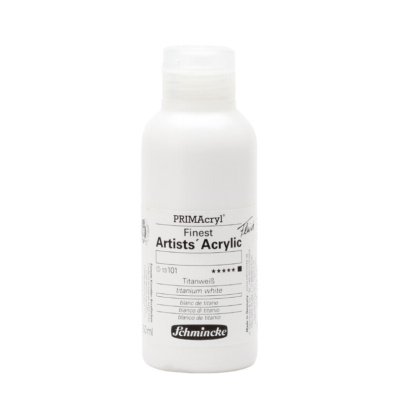 Farby akrylowe Schmincke PRIMAcryl Professional 250 ml – 101 Biel tytanowa płynna