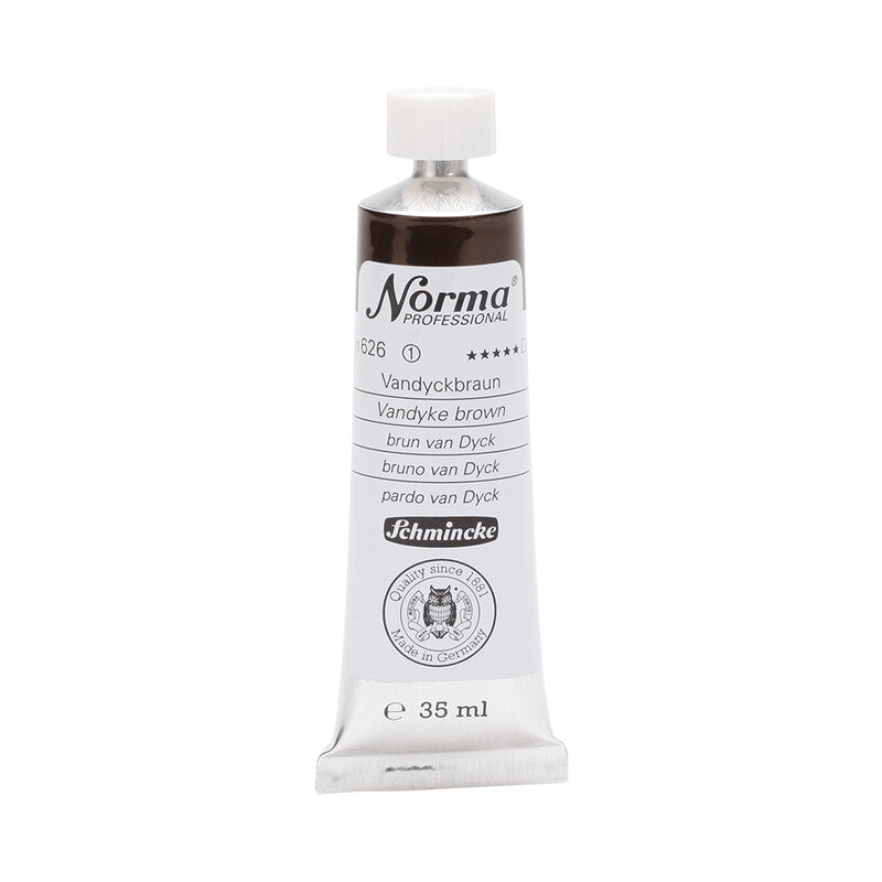 Farby olejne Schmincke Norma Professional 35 ml – 626 Brąz Van Dyck