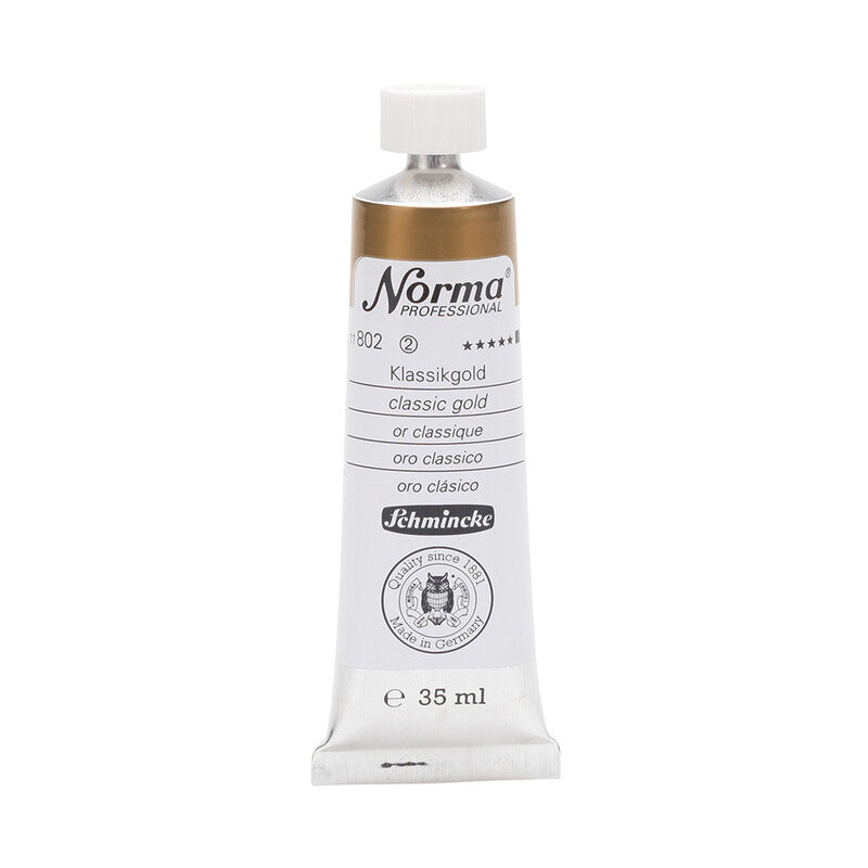 Farby olejne Schmincke Norma Professional 35 ml – 802 Złoto klasyczne
