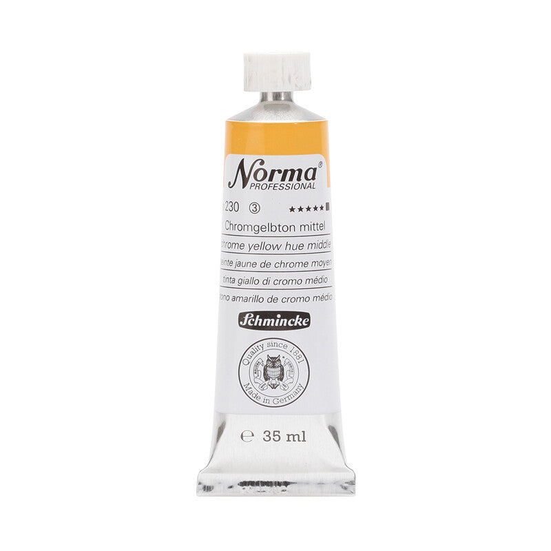 Farby olejne Schmincke Norma Professional 35 ml – 230 Żółcień chromowa średnia (odcień)