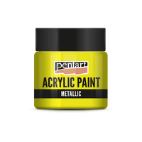 Farba akrylowa metaliczna - 50 ml – yellow
