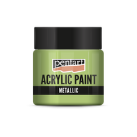 Farba akrylowa metaliczna - 50 ml – light green