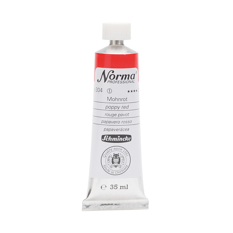 Farby olejne Schmincke Norma Professional 35 ml – 304 Czerwień makowa