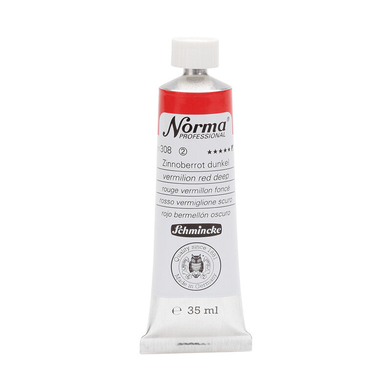 Farby olejne Schmincke Norma Professional 35 ml – 308 Cynober ciemny