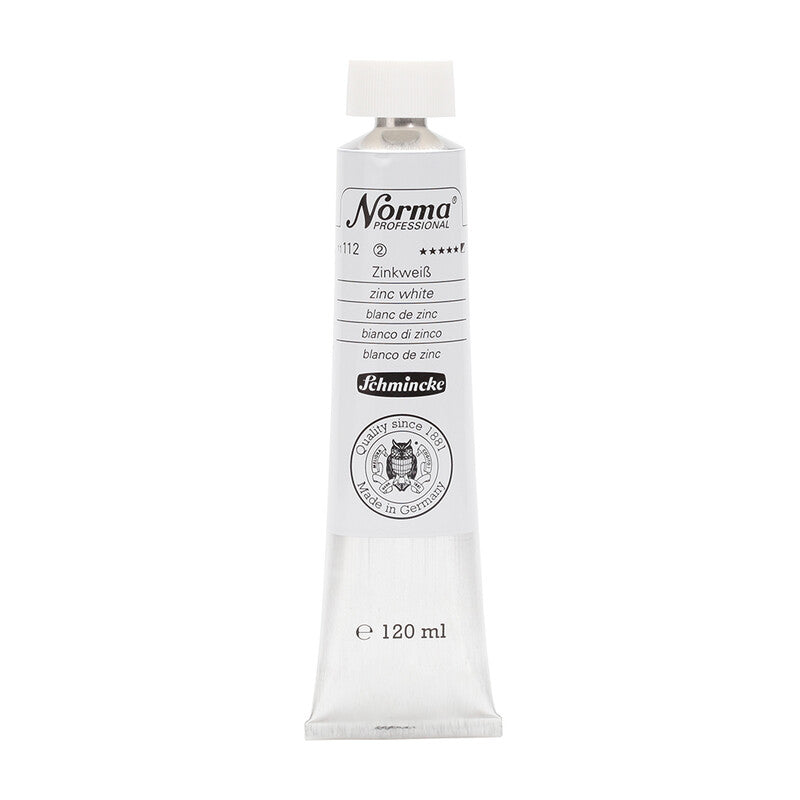 Farby olejne Schmincke Norma Professional 120 ml – 112 Biel cynkowa