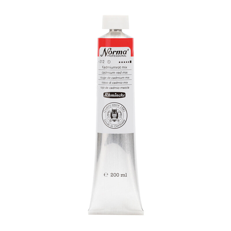 Farba olejna Schmincke Norma Professional 200 ml – 312 Czerwień kadmowa