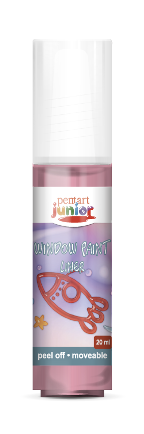 Farba do szkła window paint 20 ml – czerwony