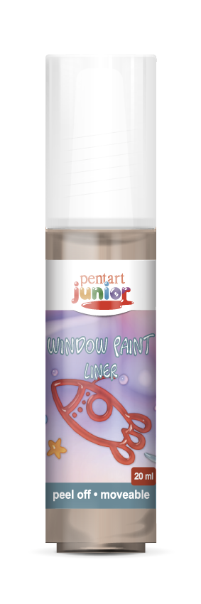 Farba do szkła window paint 20 ml – brązowy