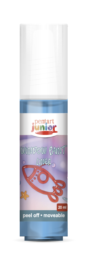 Farba do szkła window paint 20 ml – niebieski