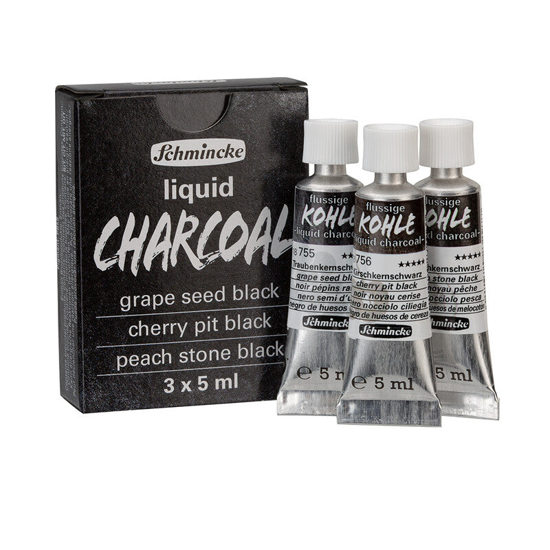 Węgiel w płynie Schmincke Trio liquid charcoal