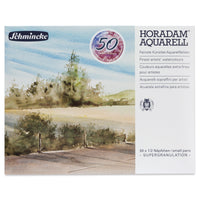 Drewniany zestaw farb akwarelowych Schmincke HORADAM Super Granulation – 50 x 1/2 kostki