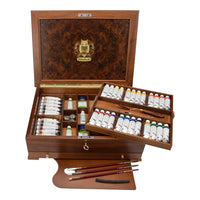 Drewniana kasetka Schmincke MUSSINI, 37 x 35 ml + akcesoria