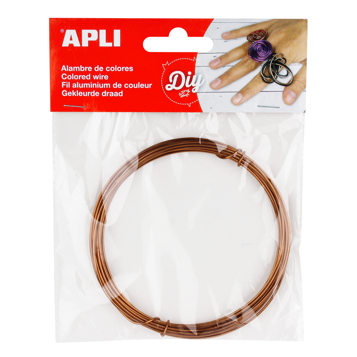 Drut modelarski APLI 1,5 mm × 5 m – miedziany