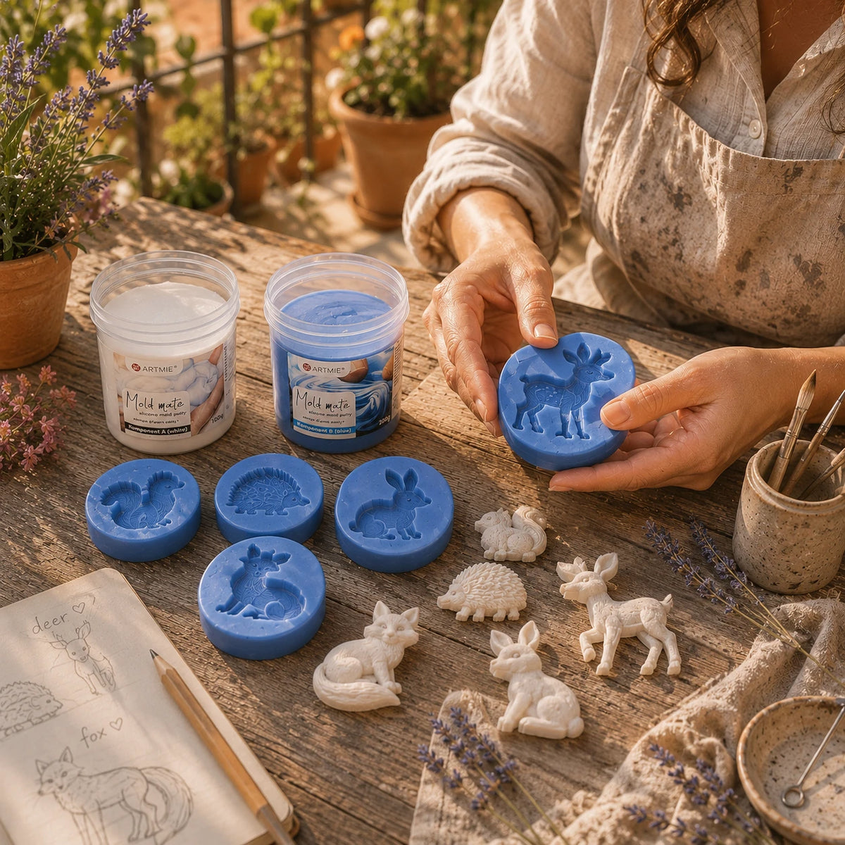 ARTMIE Mold Mate Silicone Putty - Zestaw 1:1 400g