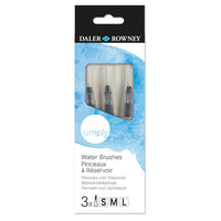 DALER ROWNEY Simply zestaw pędzli wodnych 3 szt.