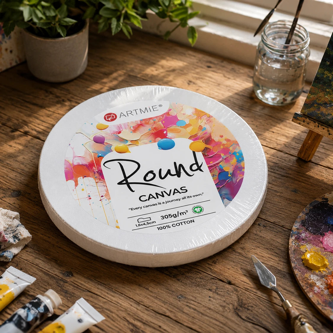 ARTMIE okrągłe podobrazie malarskie | różne rozmiary