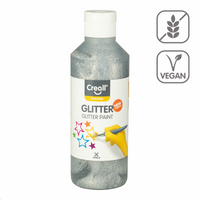 Farba brokatowa Creall Glitter 250 ml - srebrna