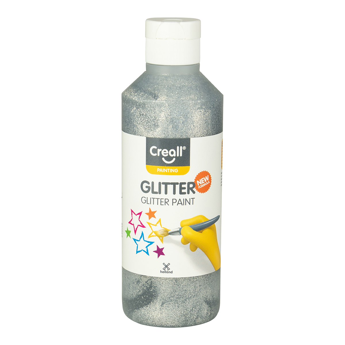 Farba brokatowa Creall Glitter 250 ml - srebrna