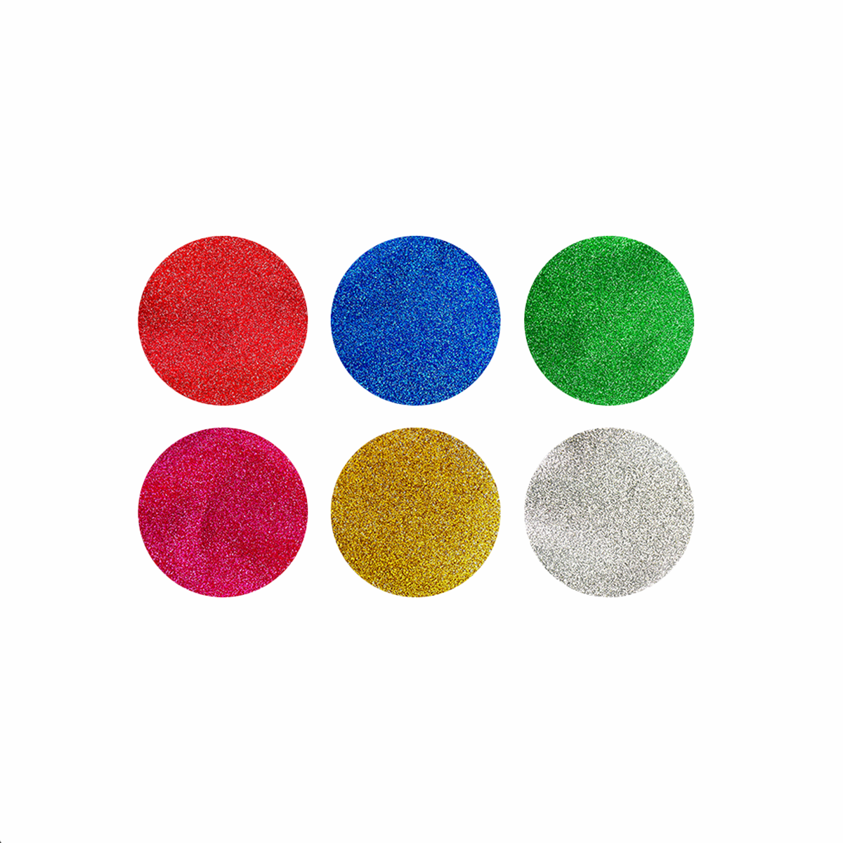 Creall zestaw farb Glitter – 6 × 250 ml, miks kolorów