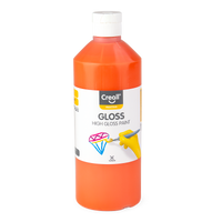 Błyszcząca farba poliwinylowa Creall Gloss 500 ml – pomarańczowa