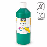 Błyszcząca farba poliwinylowa Creall Gloss 500 ml – zielona
