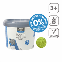 Piasek do modelowania Creall Play it! 750 g w wiaderku – żółty