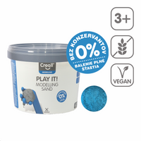 Piasek do modelowania Creall Play it! 750 g w wiaderku – niebieski