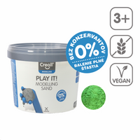 Piasek do modelowania Creall Play it! 750 g w wiaderku – zielony