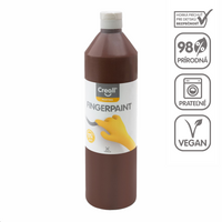 Farba do malowania palcami Creall - 750 ml – brązowy