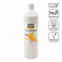 Farba do malowania palcami Creall - 750 ml – biały