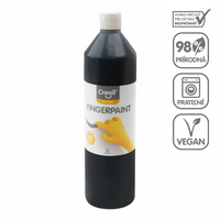 Farba do malowania palcami Creall - 750 ml – czarny