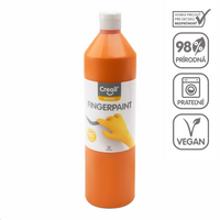 Farba do malowania palcami Creall - 750 ml – pomarańczowy