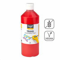 Farba transparentna Creall 500 ml – czerwony