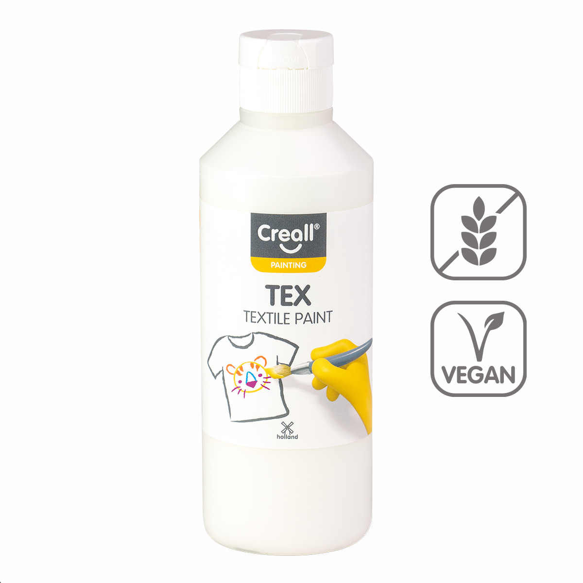 Farba do tkanin Creall Tex 250 ml – biały