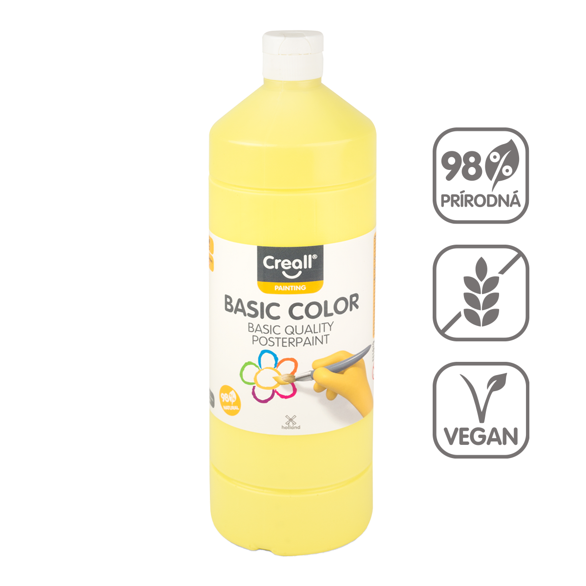 Farba plakatowa Creall 500 ml – jasnożółty