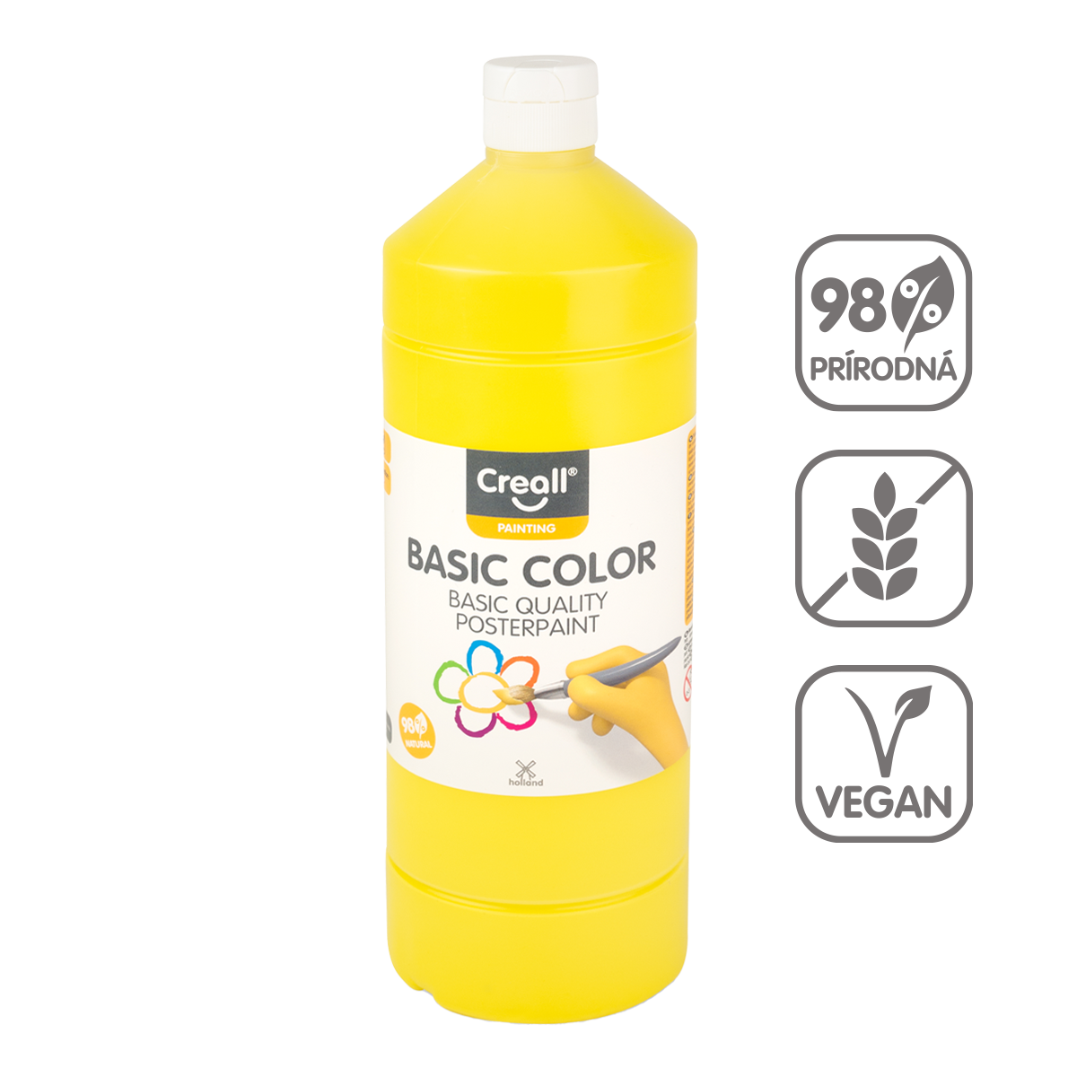 Farba plakatowa Creall 500 ml – żółty