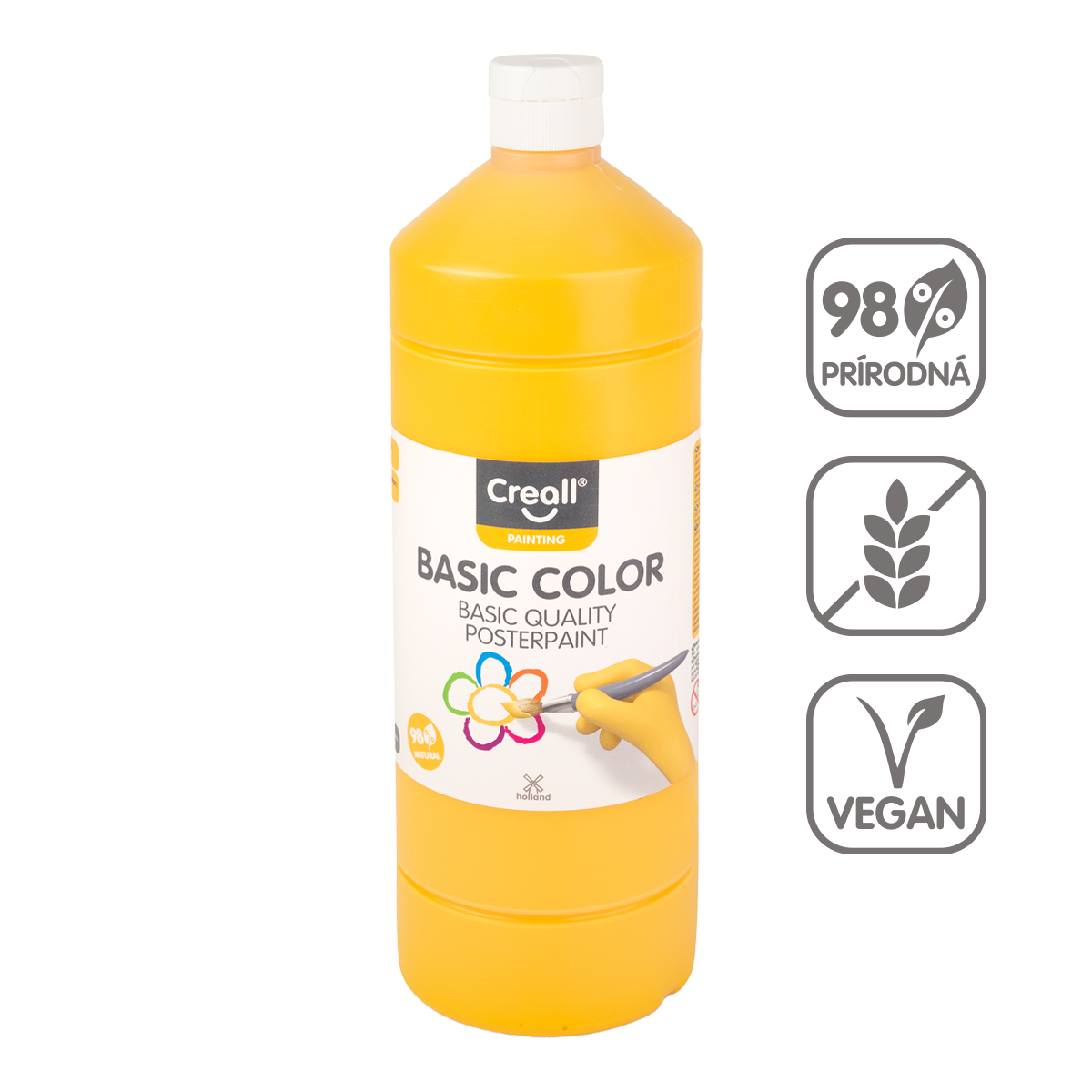 Farba plakatowa Creall 500 ml – ciemnożółty